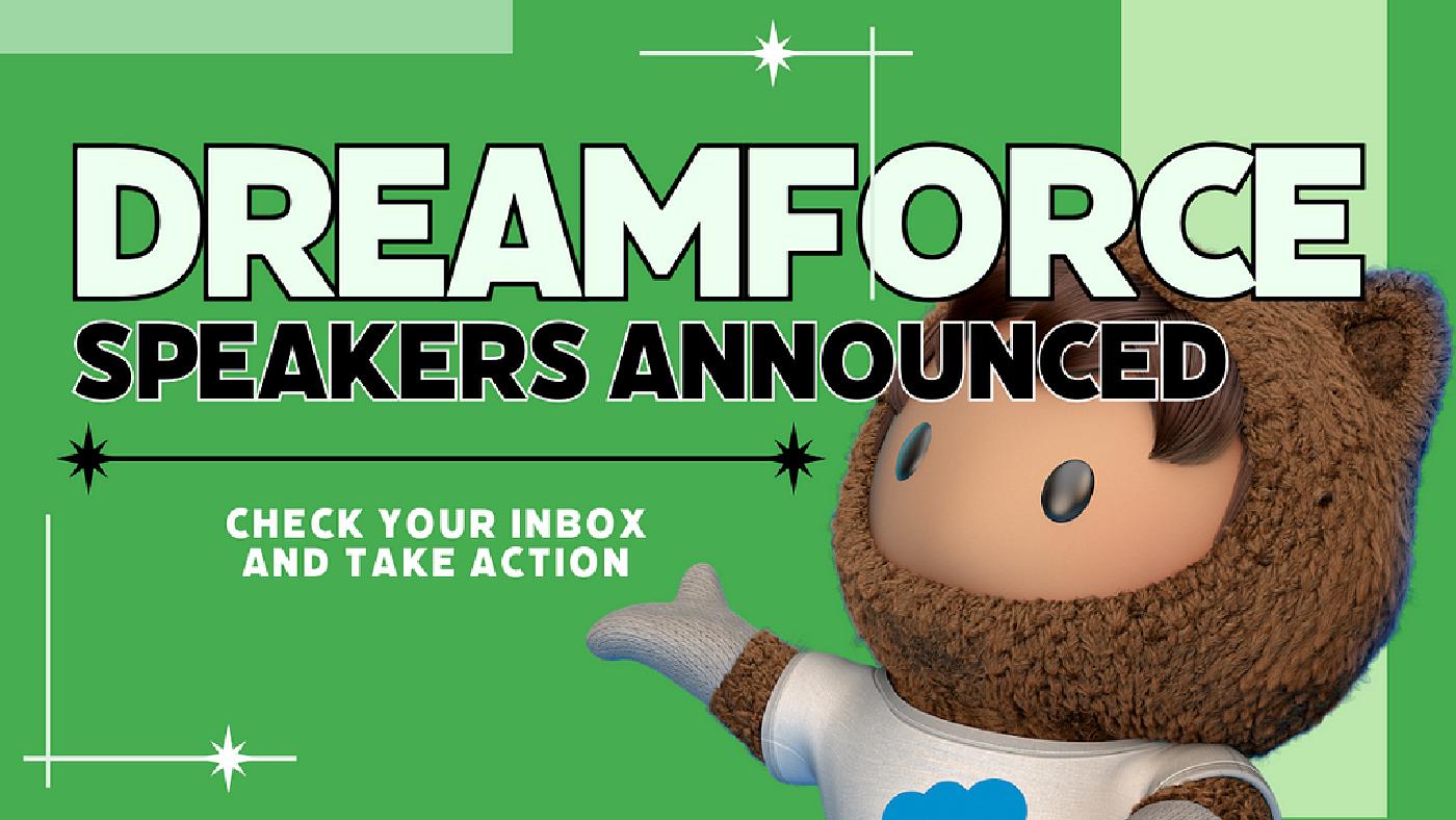 Dreamforce Speakers Announced!