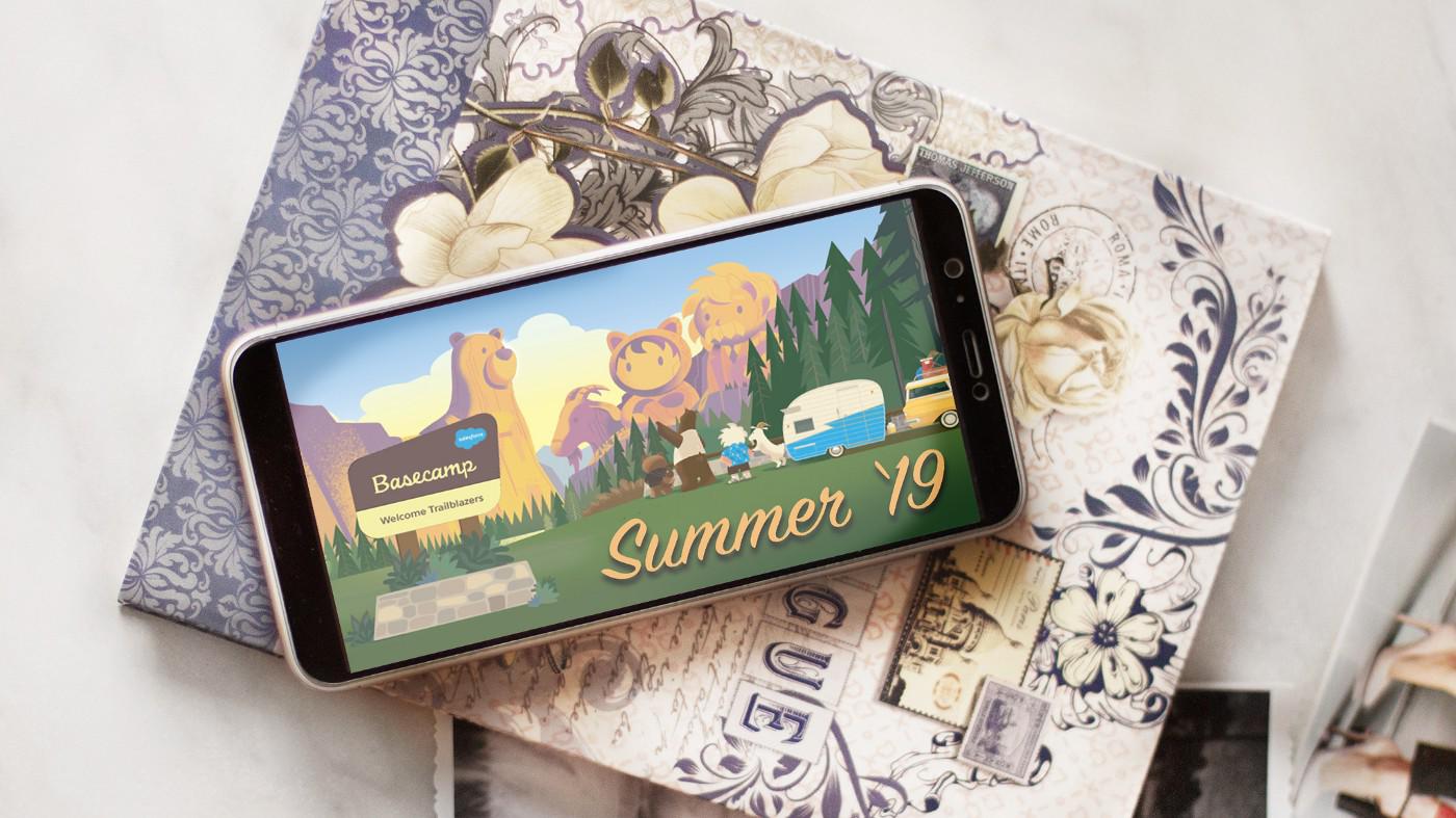 Salesforce Summer 19 image on phone